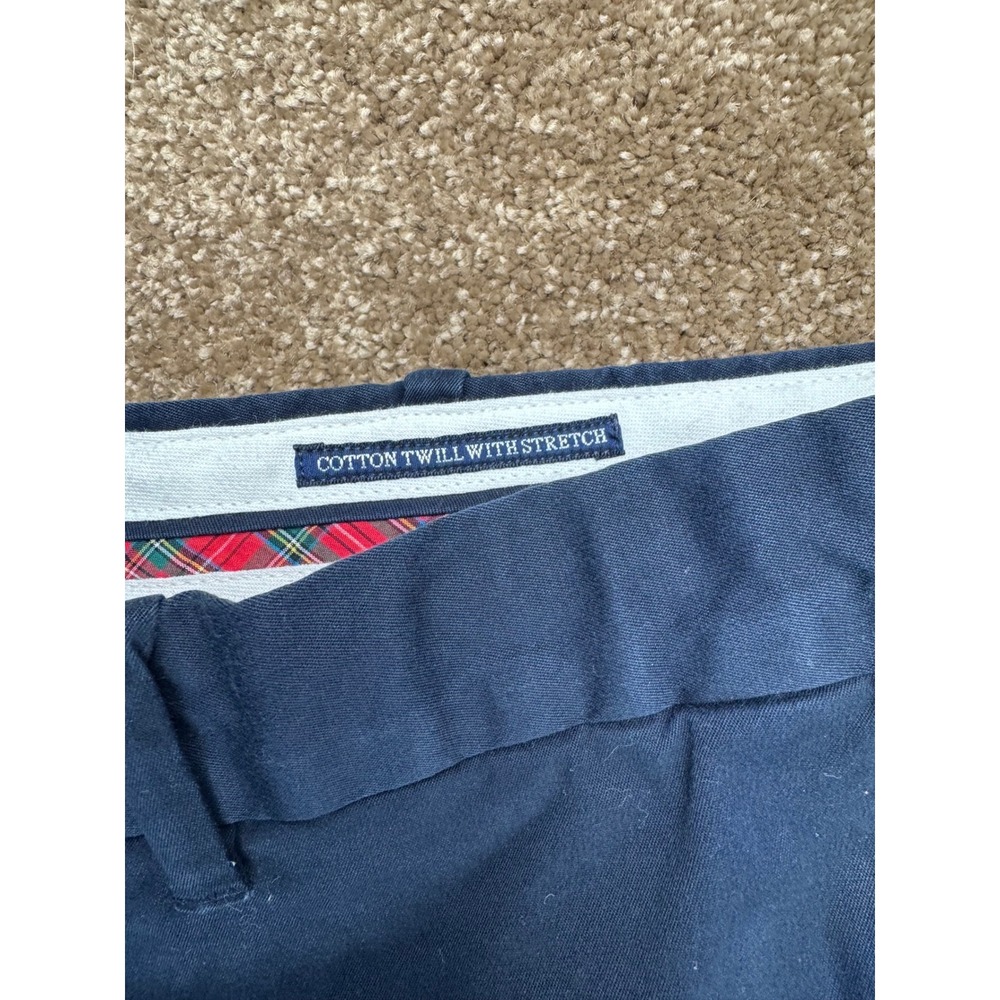 Polo Golf Ralph Lauren Mens Navy Blue Cotton Twill Stretch Pants 36x34 Straight - Picture 4 of 15